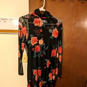 Planet gold mini dress size L